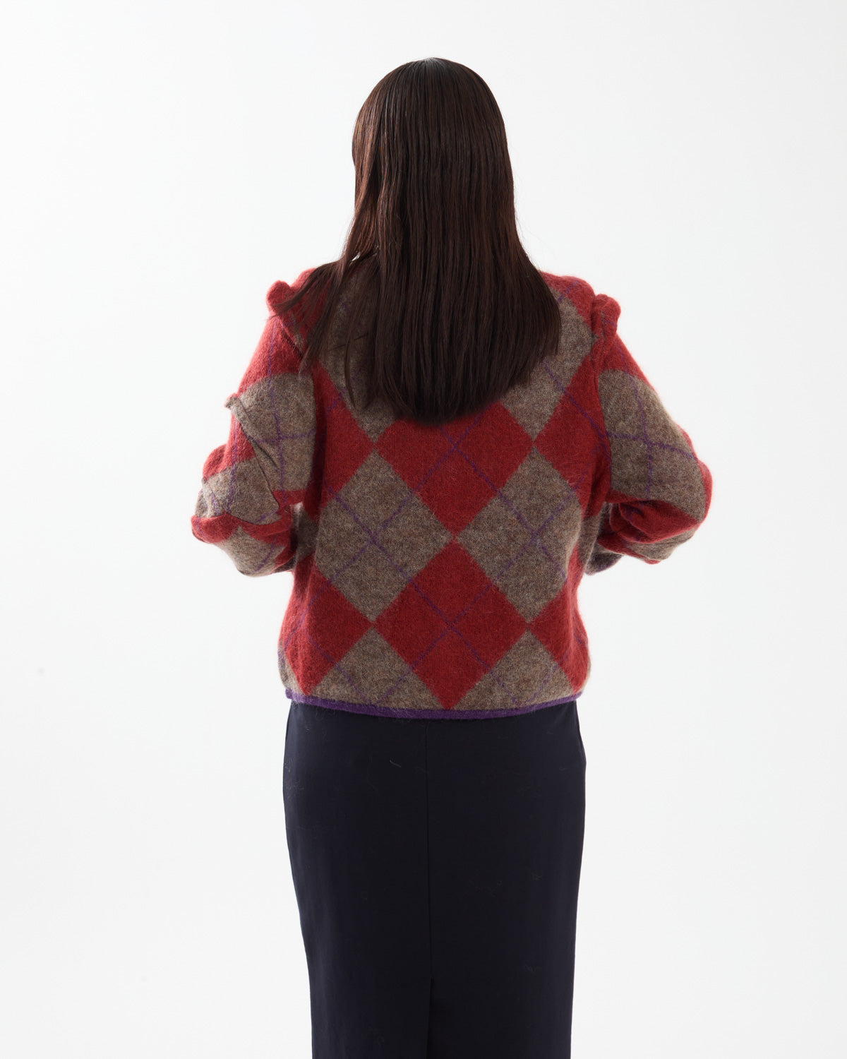 LUMPY ARGYLE CARDIGAN