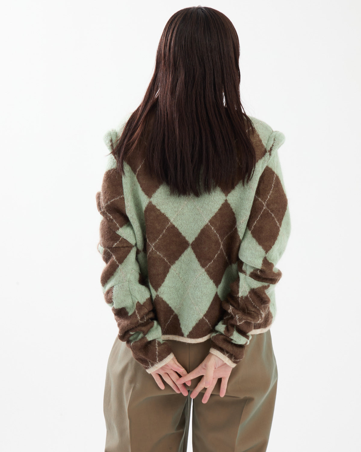 LUMPY ARGYLE CARDIGAN