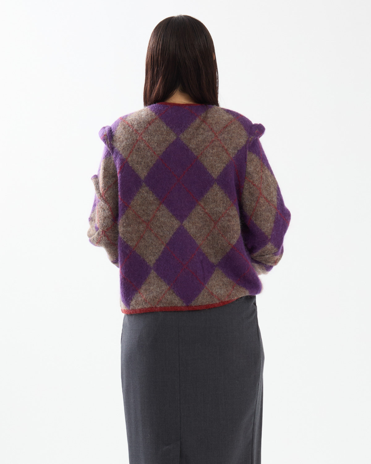 LUMPY ARGYLE CARDIGAN
