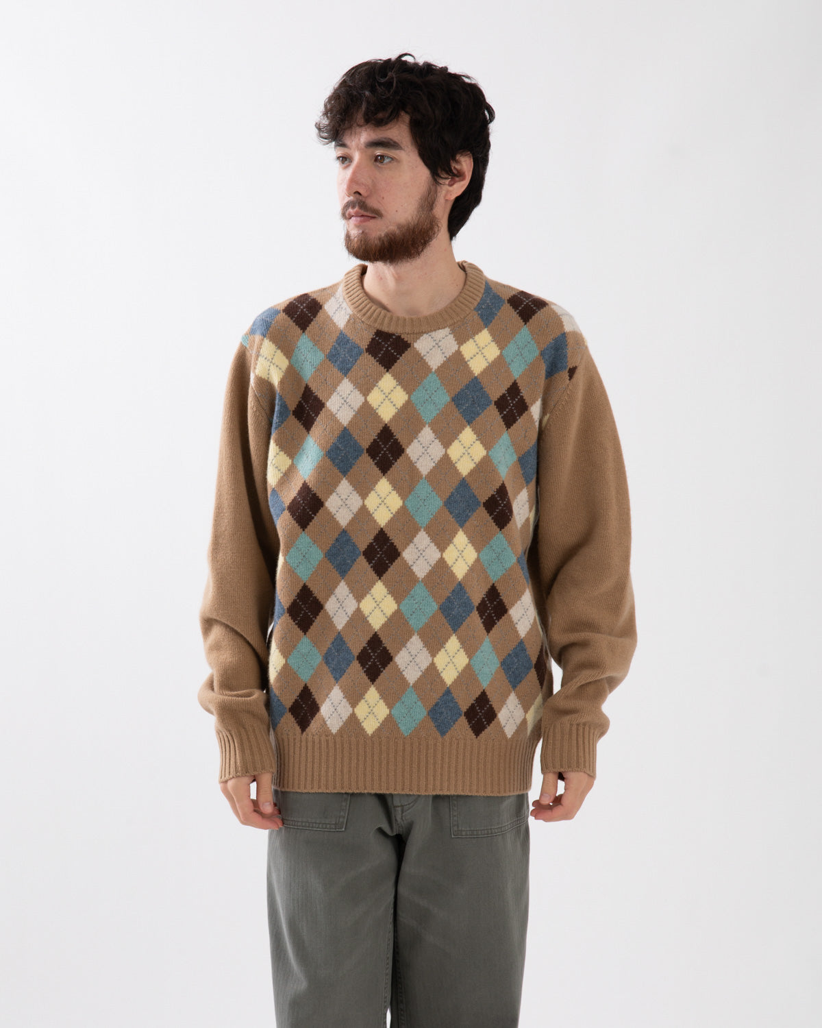 MILO ARGYLE SWEATER