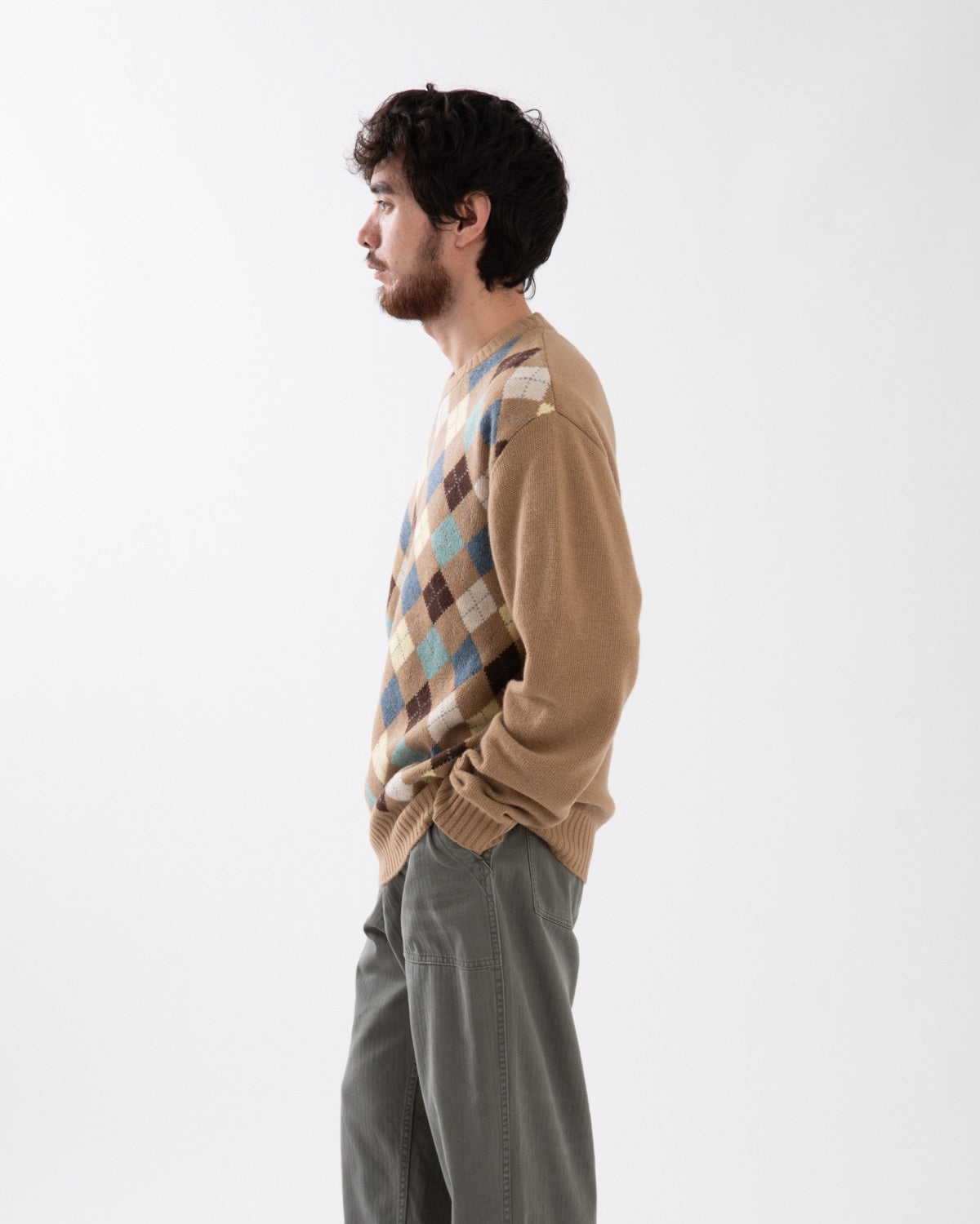 MILO ARGYLE SWEATER