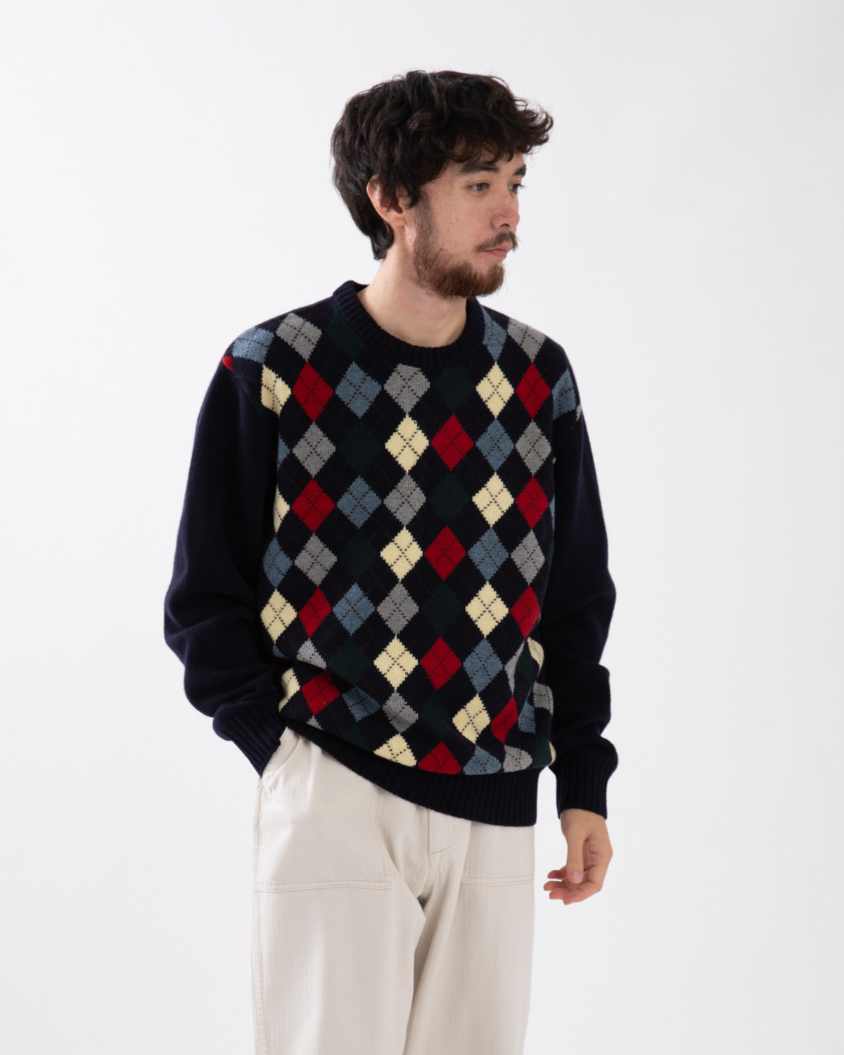 MILO ARGYLE SWEATER