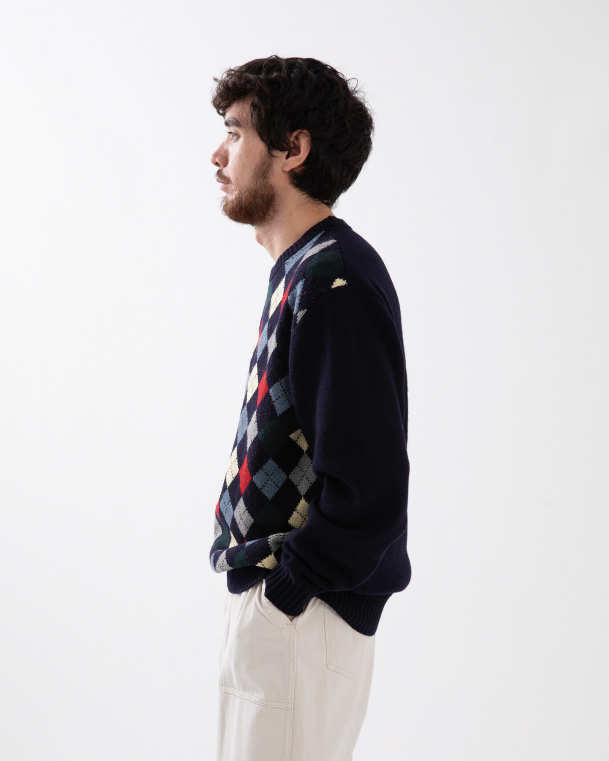 MILO ARGYLE SWEATER