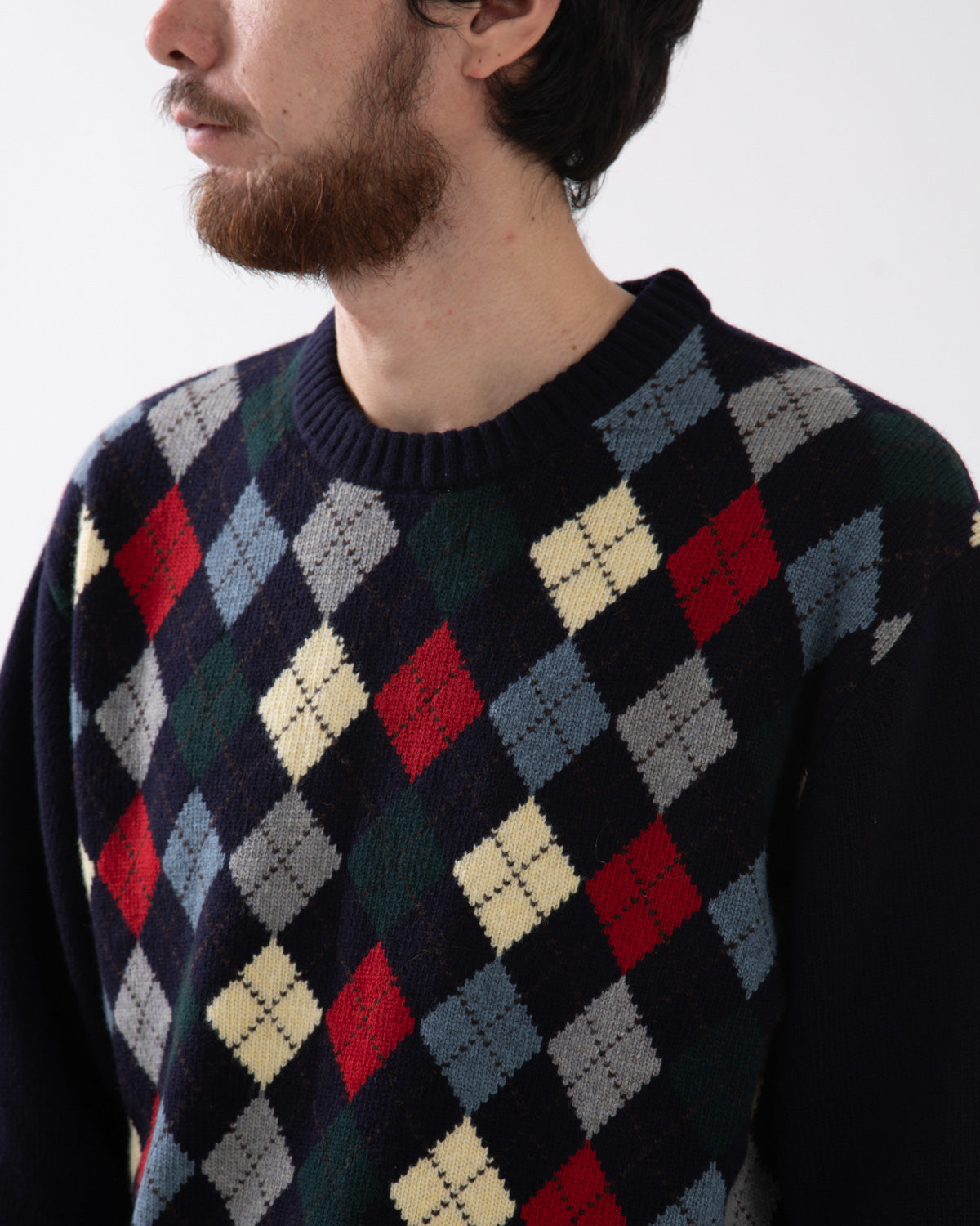 MILO ARGYLE SWEATER