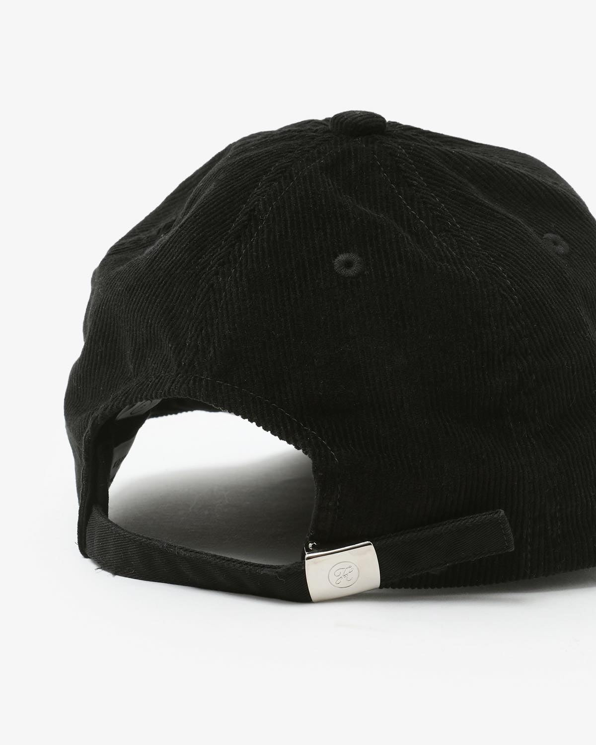 CORDUROY & FAUX LEATHER 6PANEL CAP