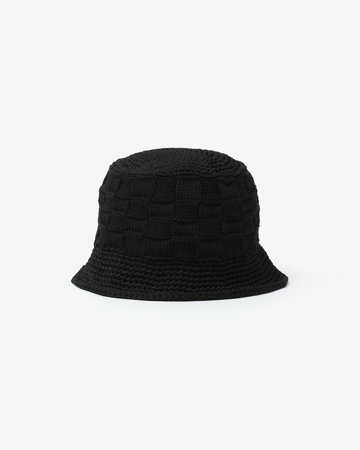 POLY KNIT BUCKET HAT (CHECKERBOAD)
