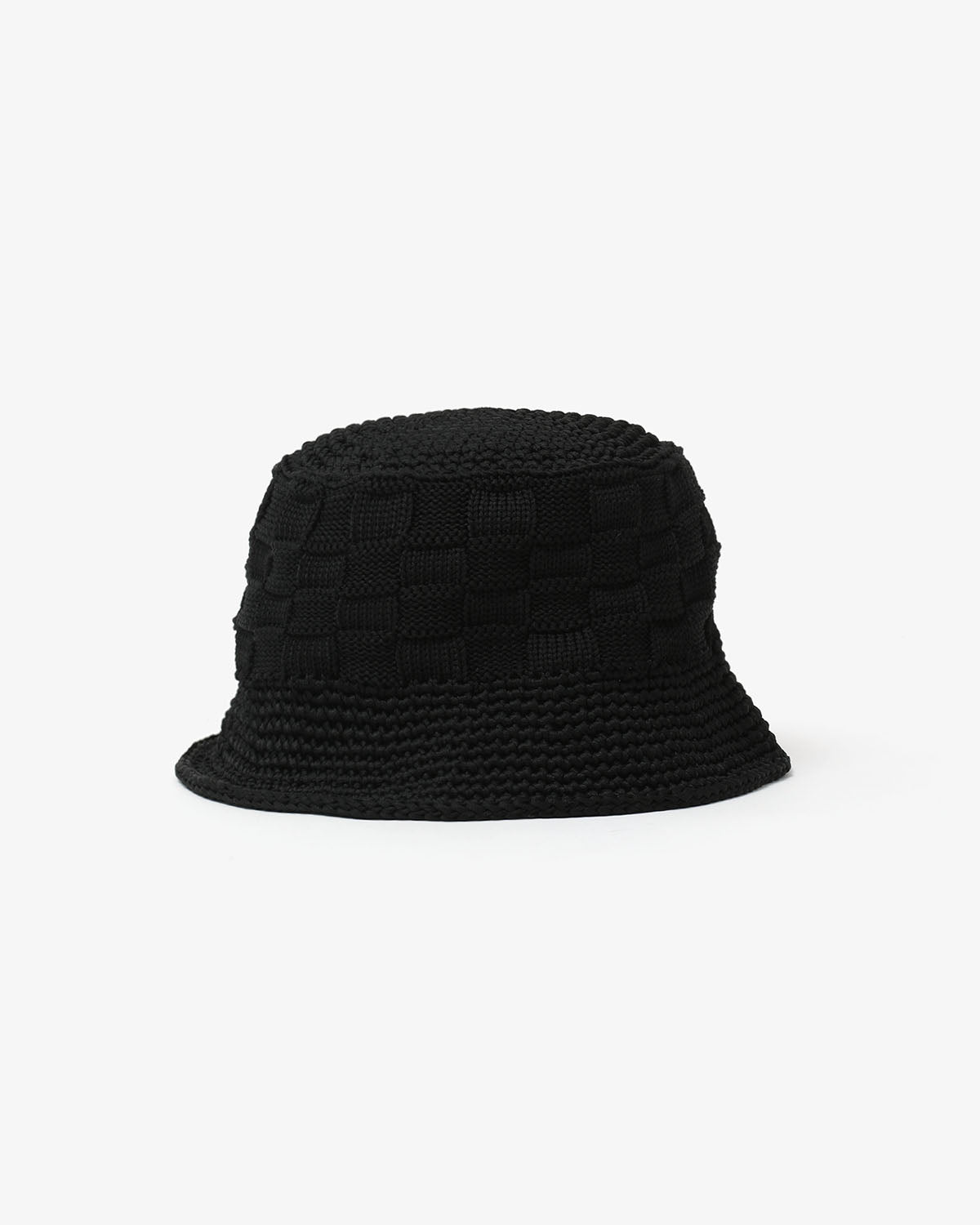 POLY KNIT BUCKET HAT (CHECKERBOAD)