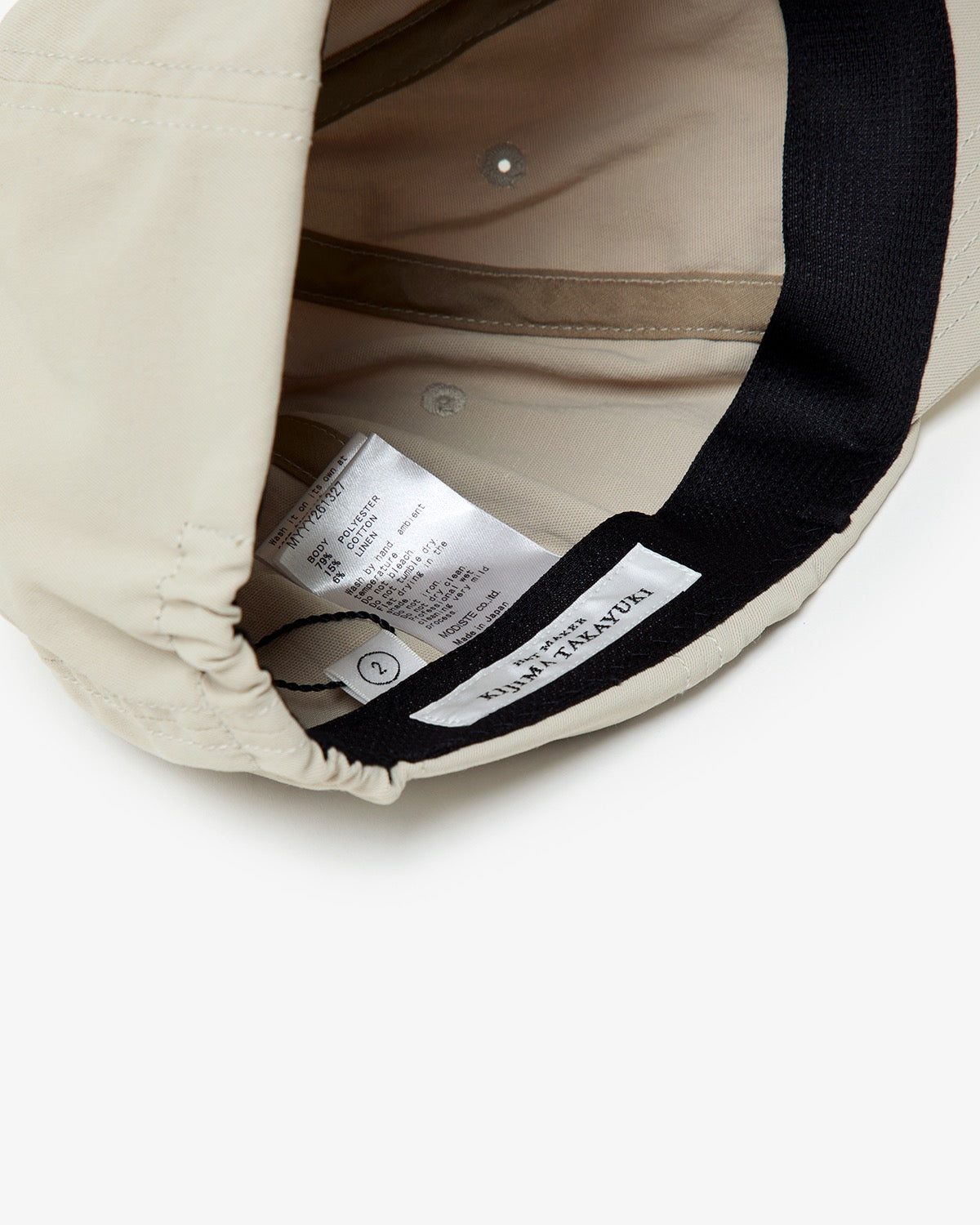 DRY TWILL ELASTIC BACK 6PANEL CAP