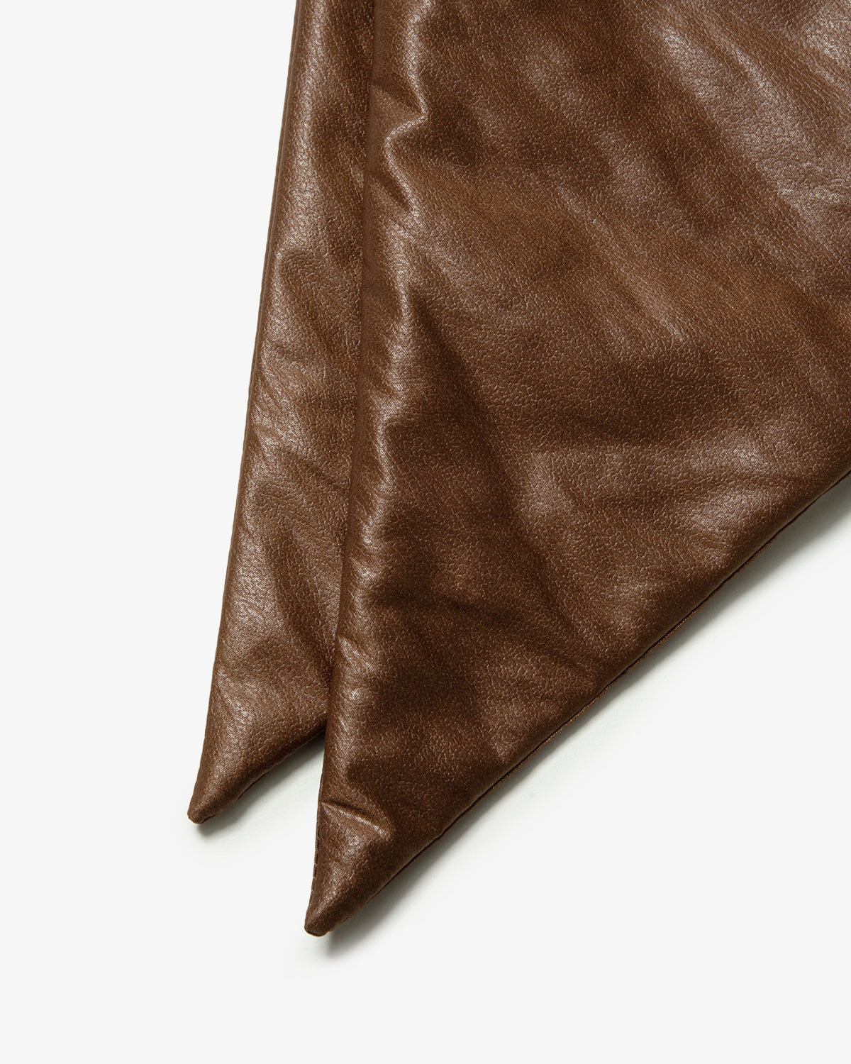 LEATHER LIKE TAFFETA PADDED SCARF