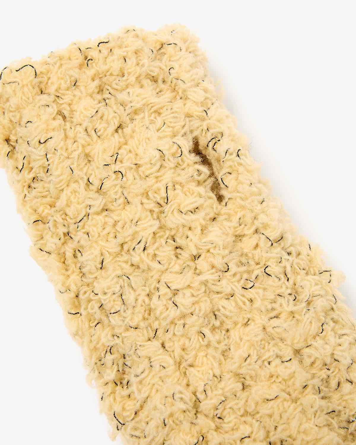 FUR KNIT FINGERLESS GLOVES