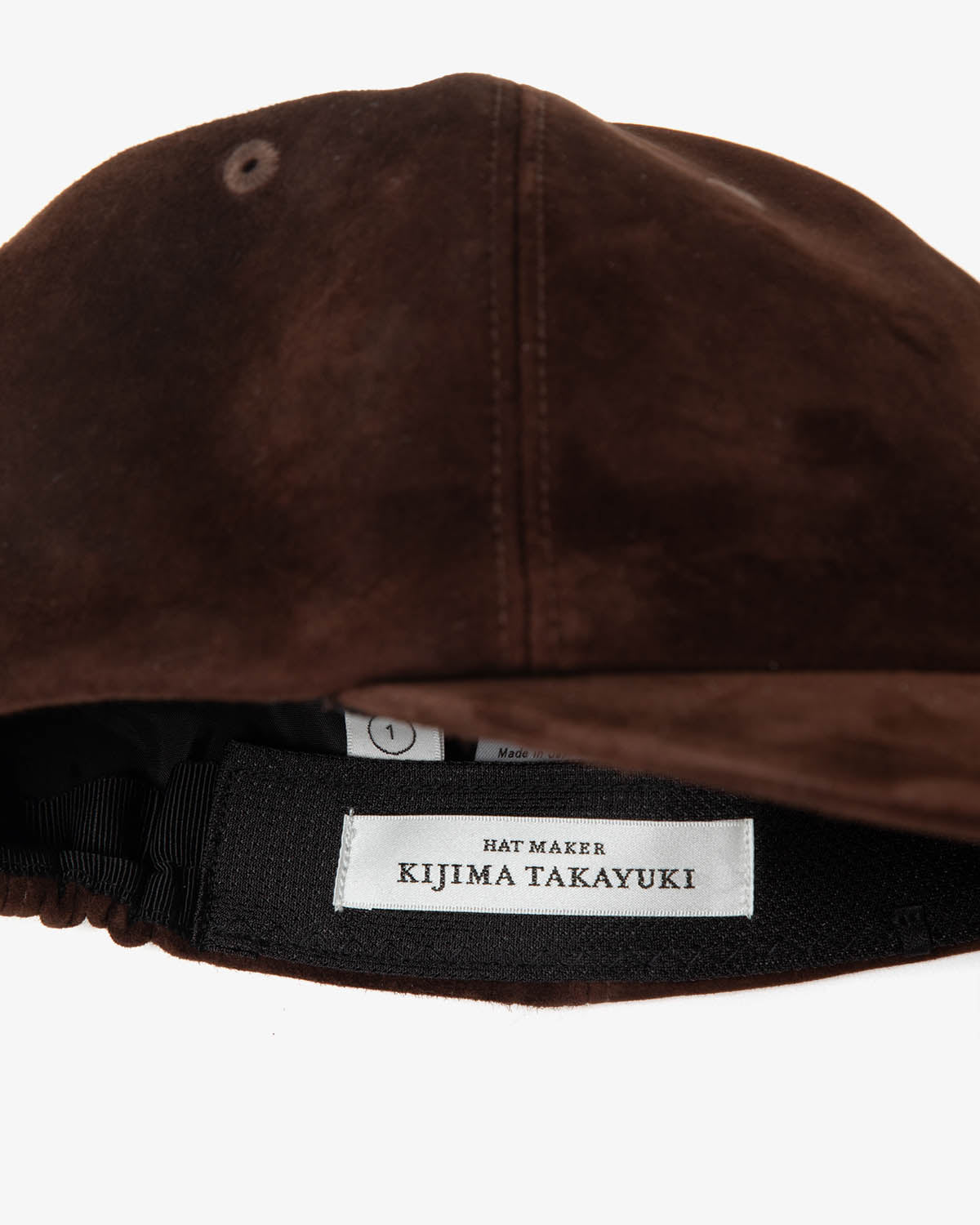 CALF SUEDE 6PANEL CAP