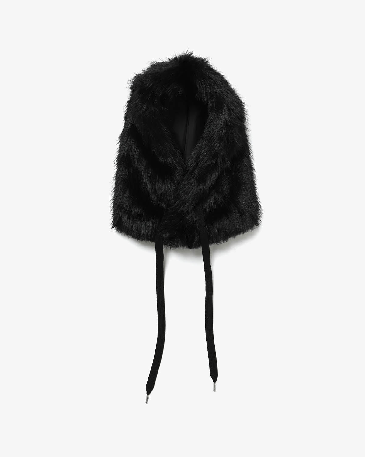 LONG FAUX FUR HOOD