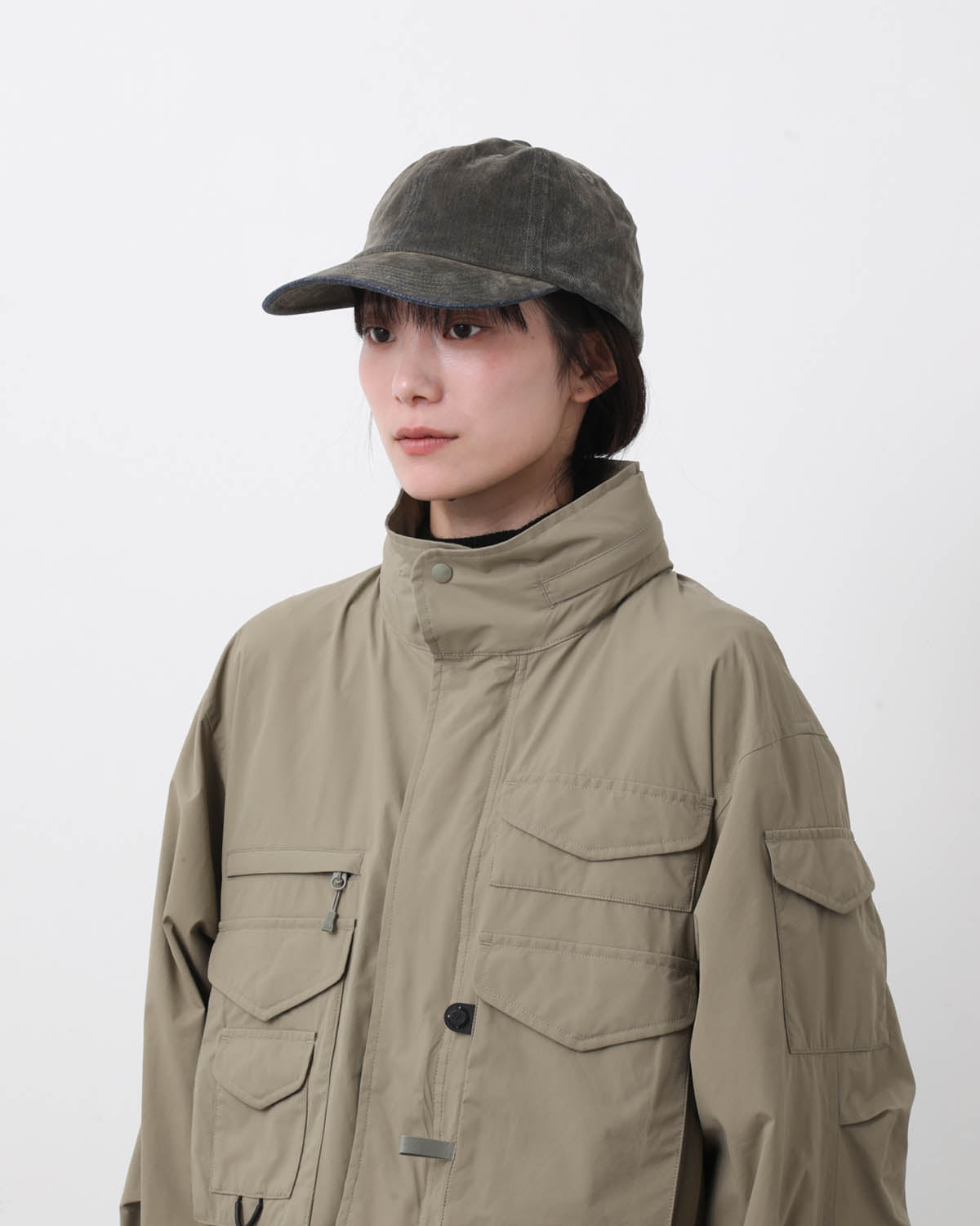 FLOCKY PRINTED DENIM 6PANEL CAP