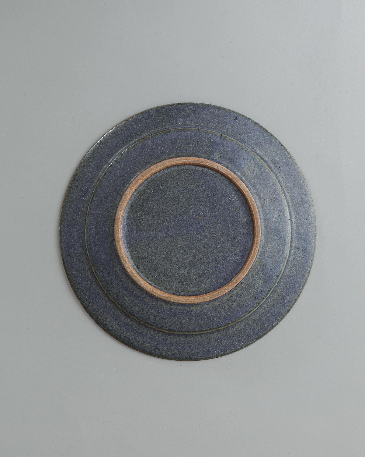 COBALT GLAZE RIM PLATE M