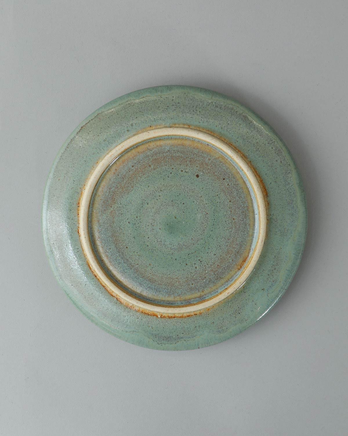 MINT GREEN ROUND PLATE M