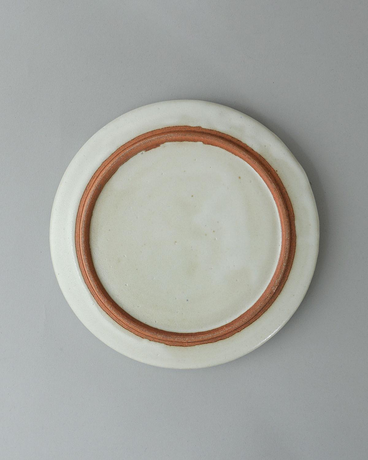 WHITE MATTE ROUND PLATE M