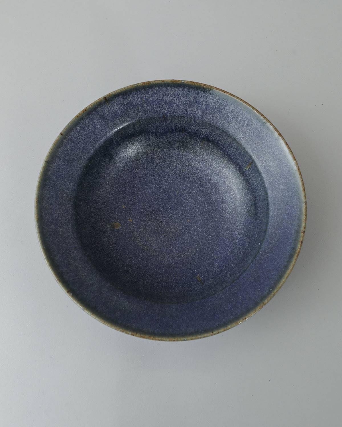 COBALT GLAZE A RIM BOWL