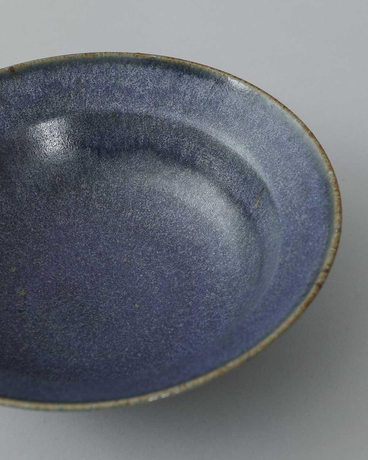 COBALT GLAZE A RIM BOWL