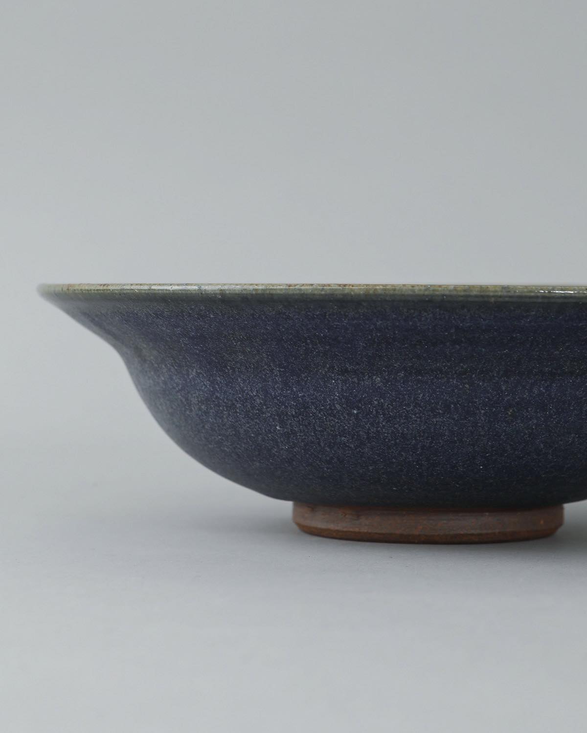 COBALT GLAZE A RIM BOWL