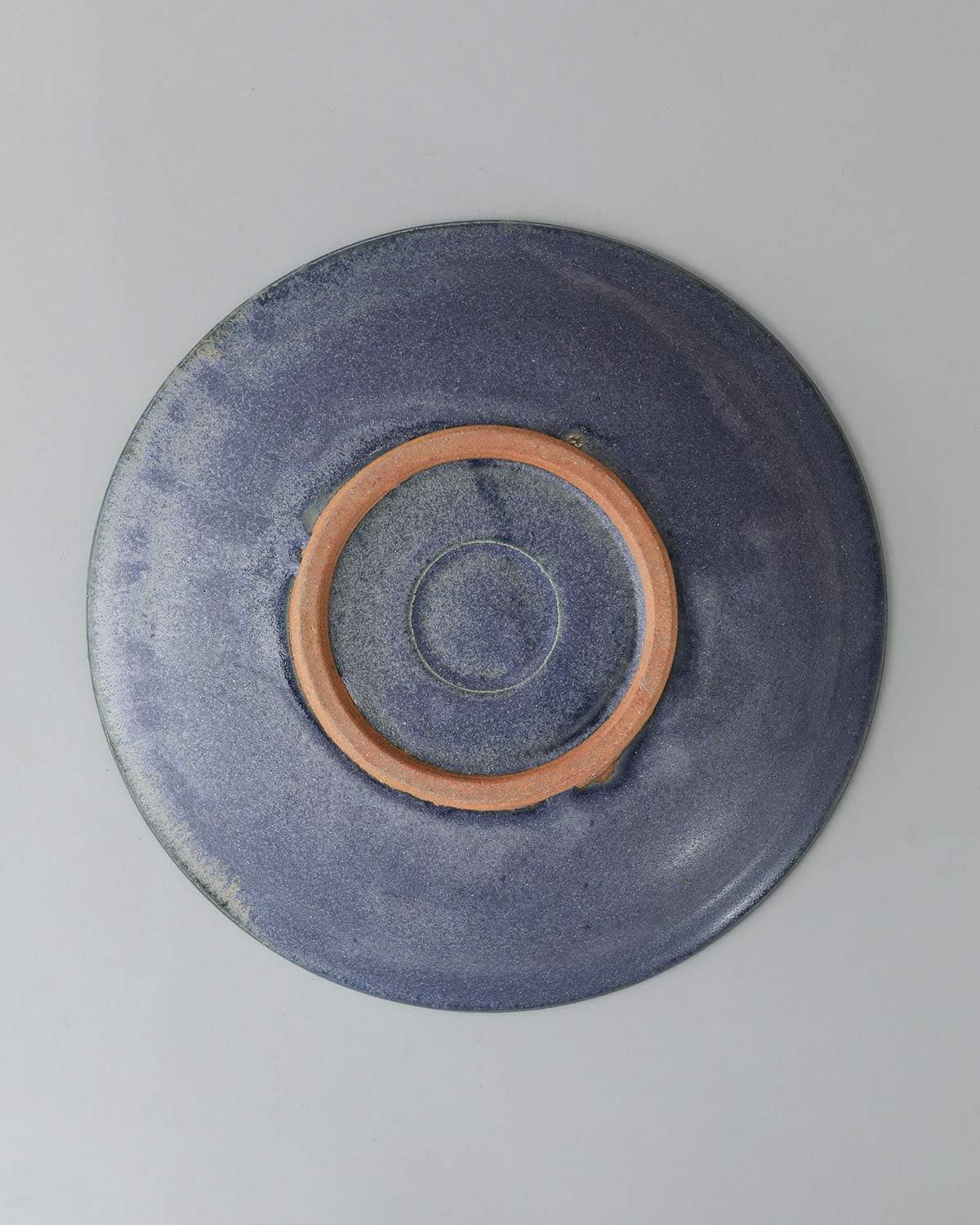 COBALT GLAZE SHALLOW BOWL L