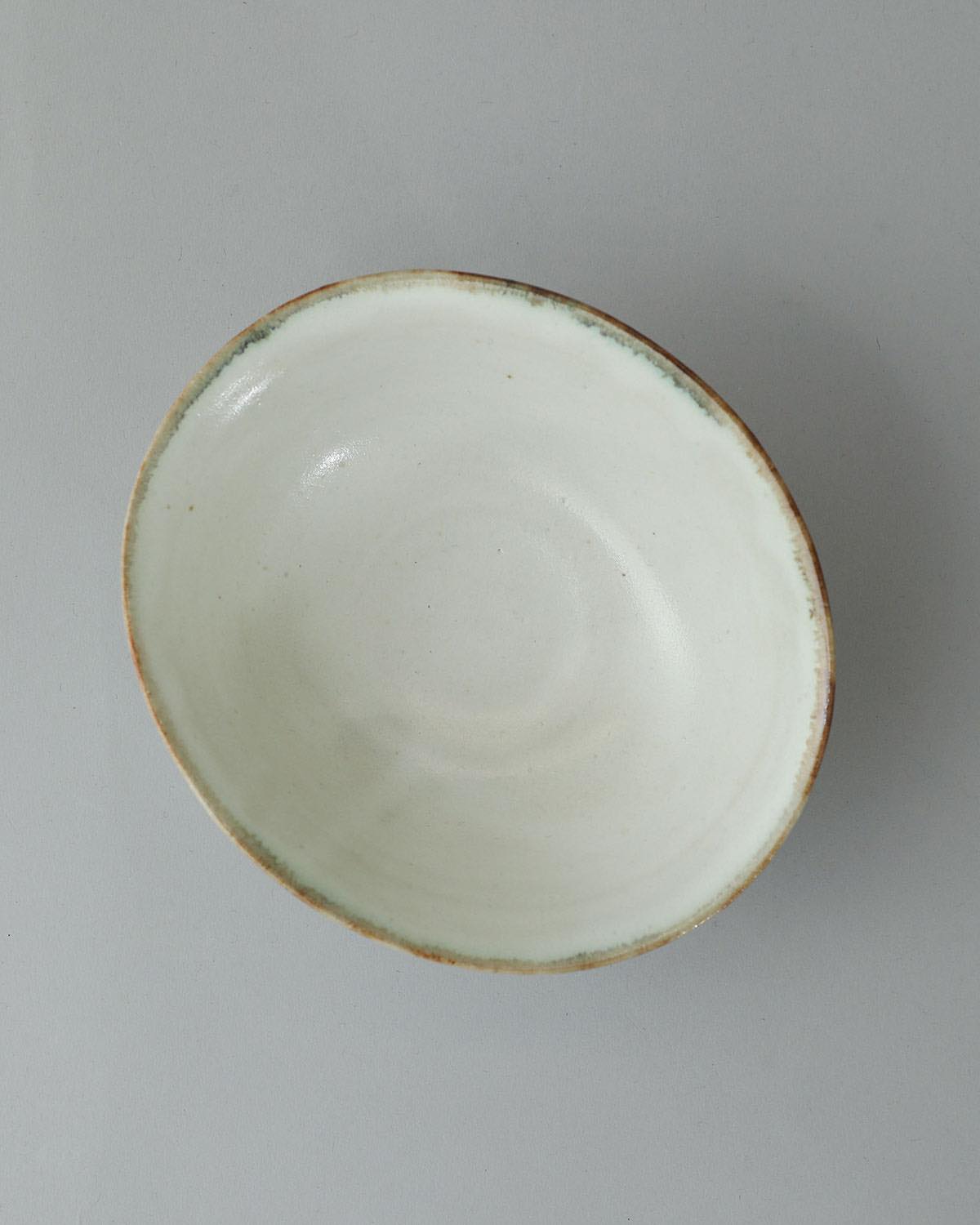 WHITE MATTE OVAL BOWL