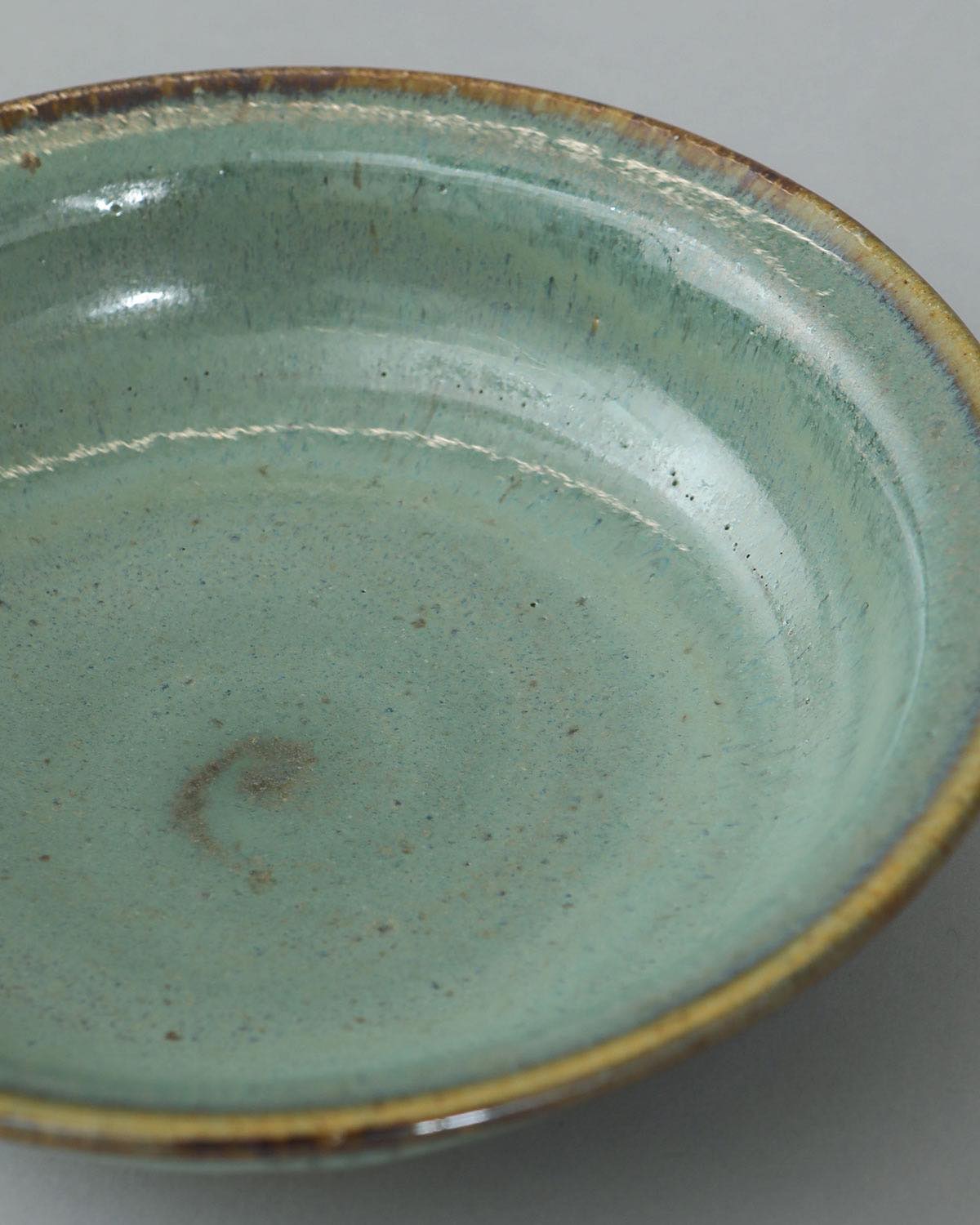 MINT GREEN SOUP PLATE SHALLOW BOWL