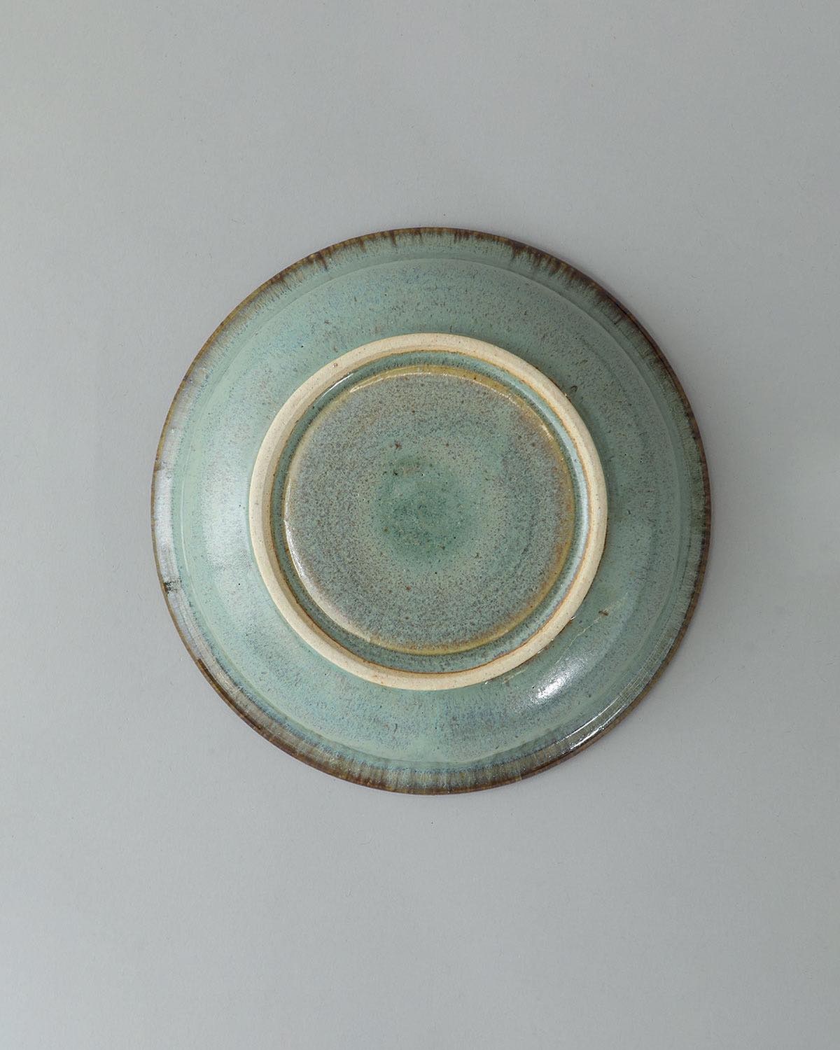 MINT GREEN SOUP PLATE SHALLOW BOWL