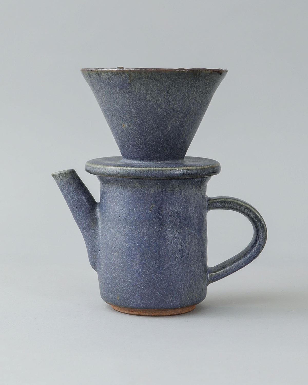 COBALT GLAZE COFFEE POT 450ML