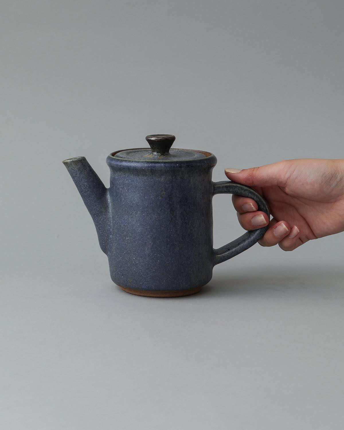 COBALT GLAZE COFFEE POT 450ML