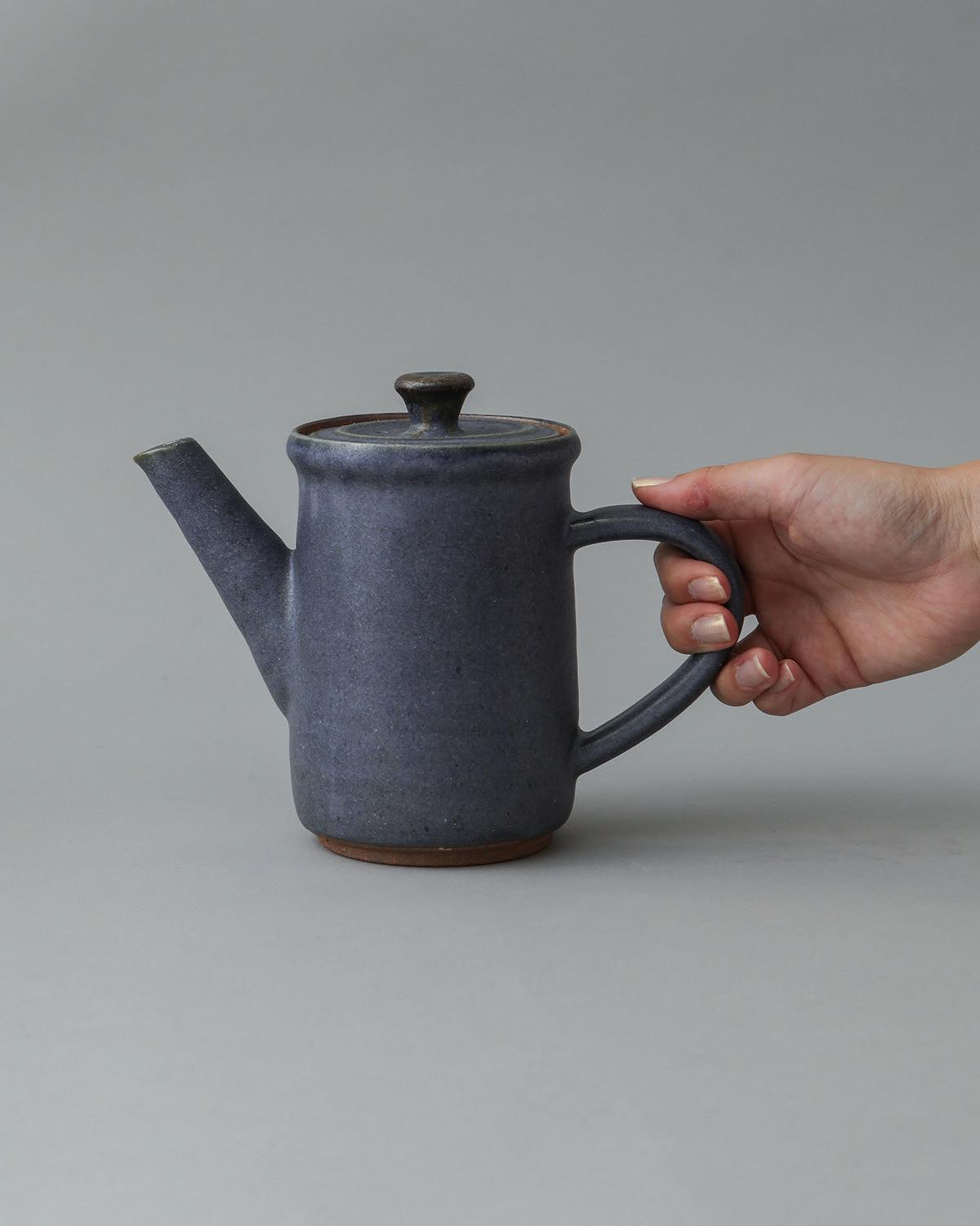 COBALT GLAZE COFFEE POT 600ML