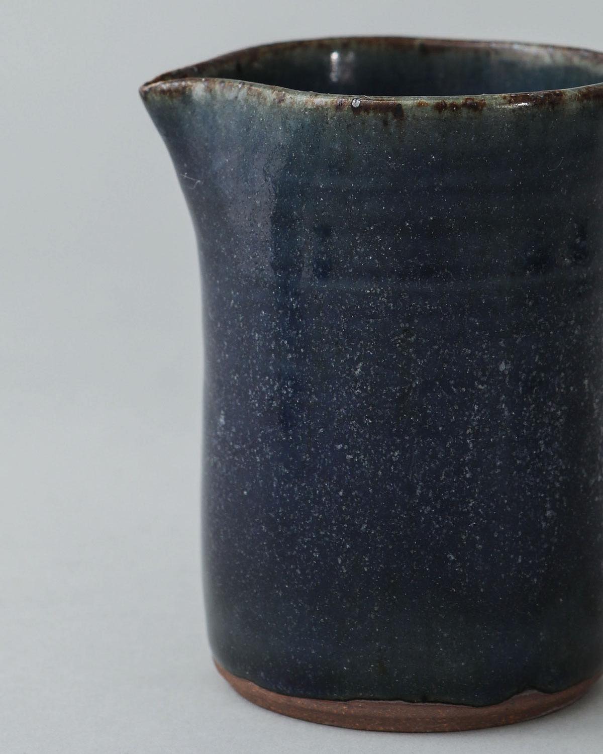 COBALT GLAZE JUG WITH SPOUT