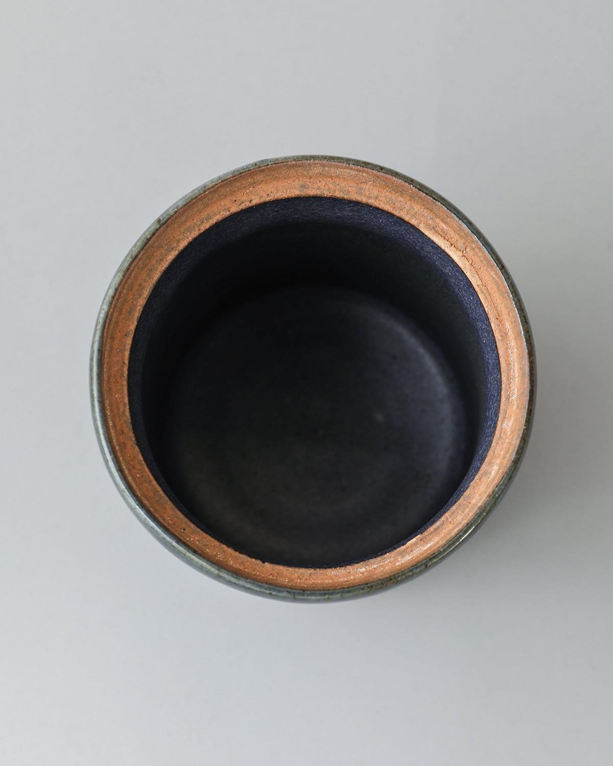 COBALT GLAZE CANISTER A