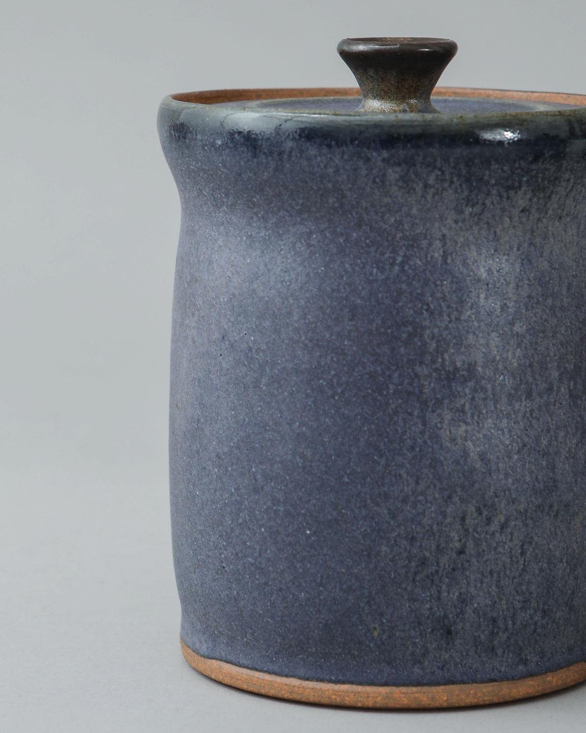 COBALT GLAZE CANISTER A