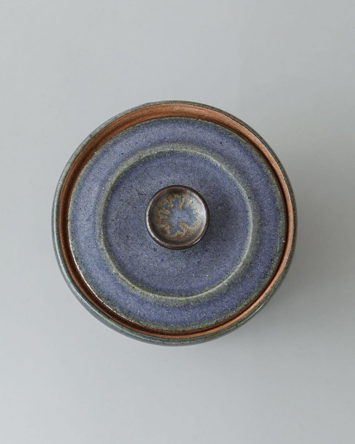 COBALT GLAZE CANISTER A