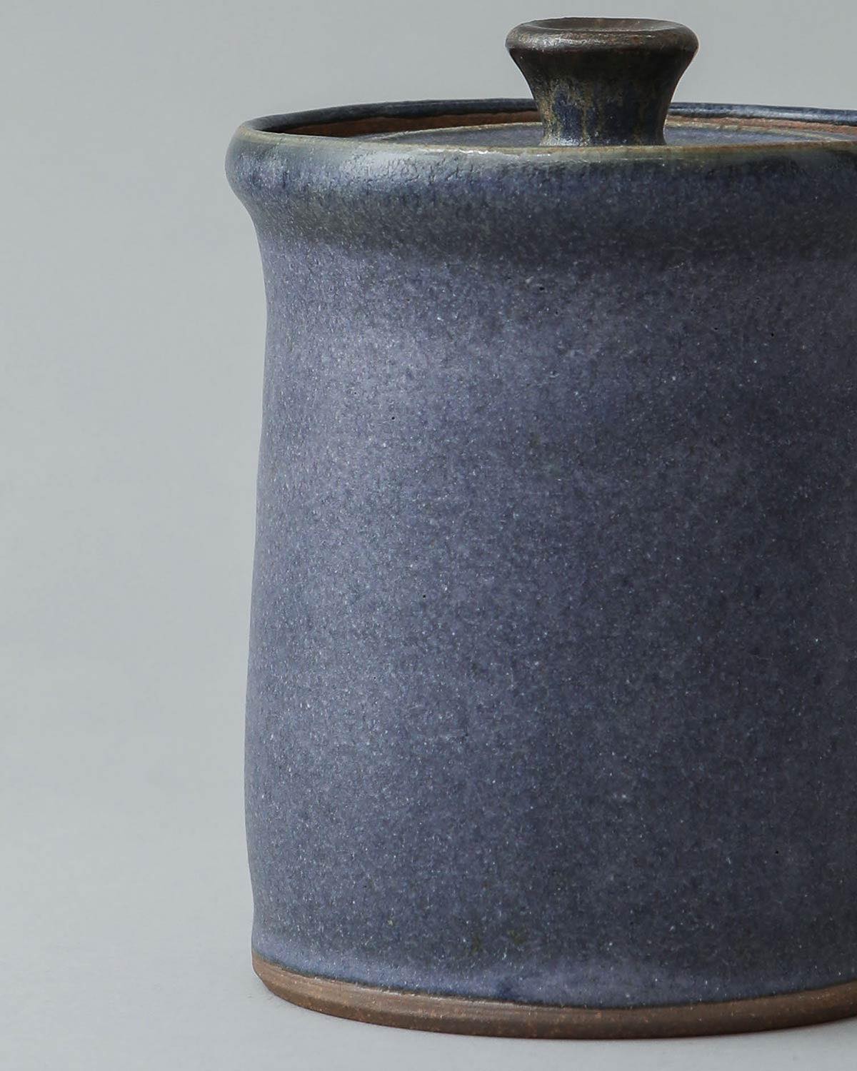 COBALT GLAZE CANISTER C