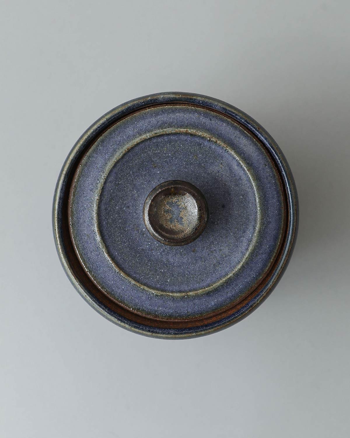 COBALT GLAZE CANISTER C