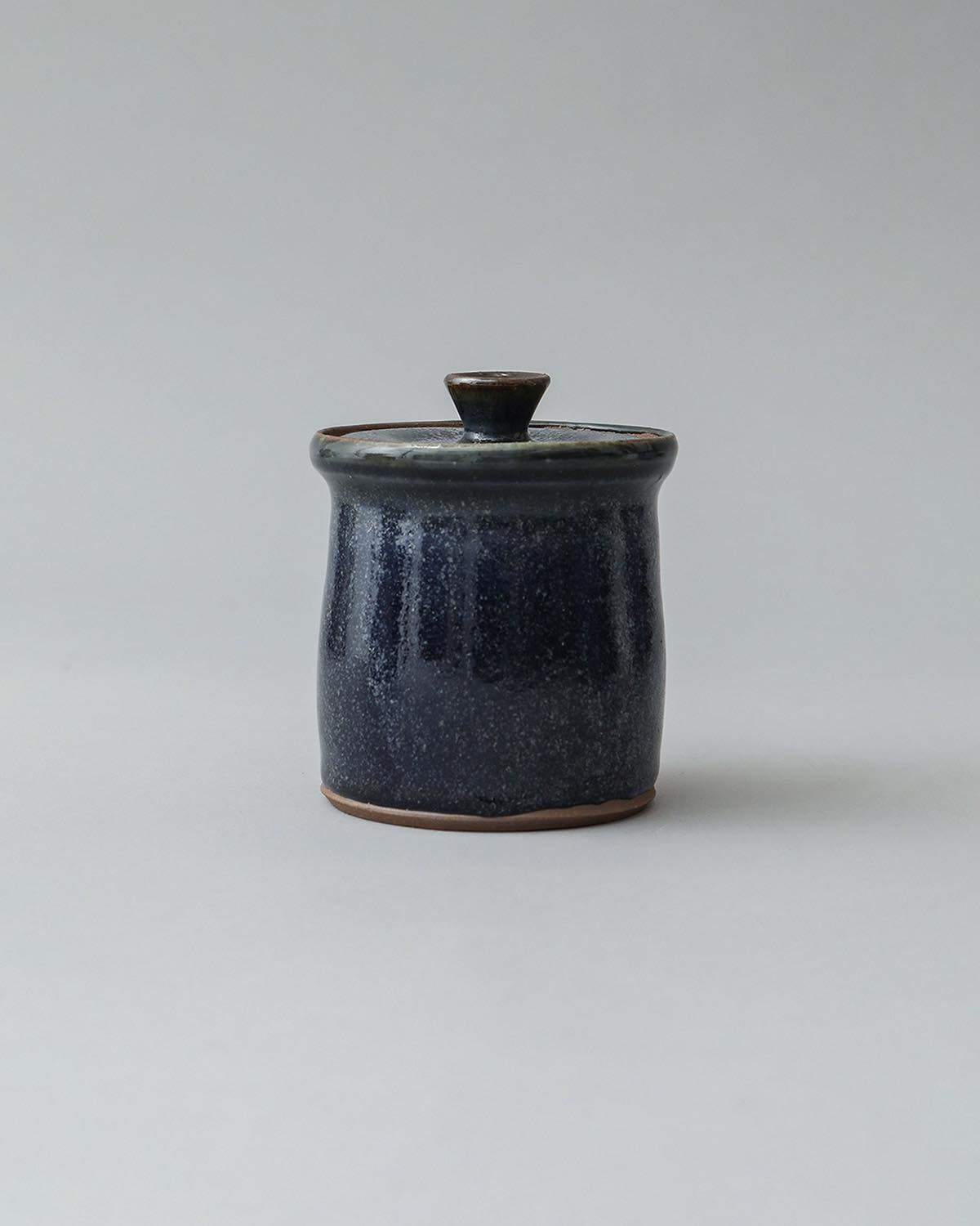 COBALT GLAZE CANISTER D