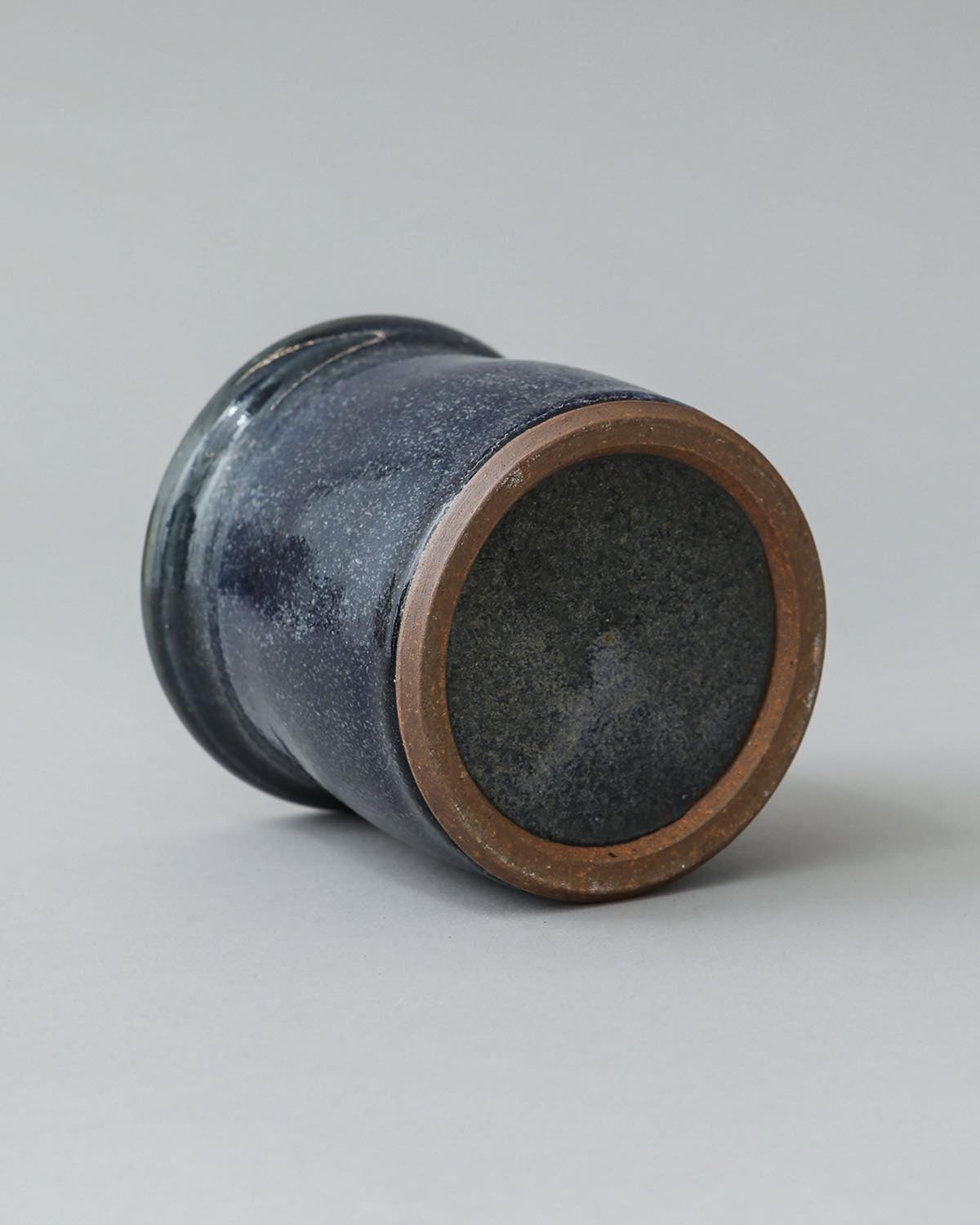 COBALT GLAZE CANISTER D