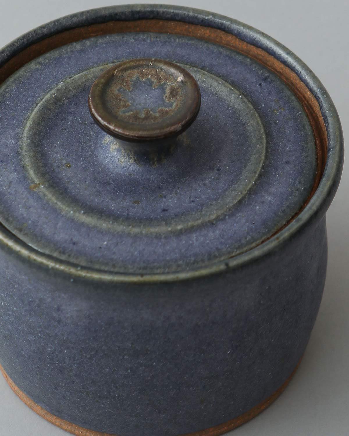 COBALT GLAZE CANISTER F