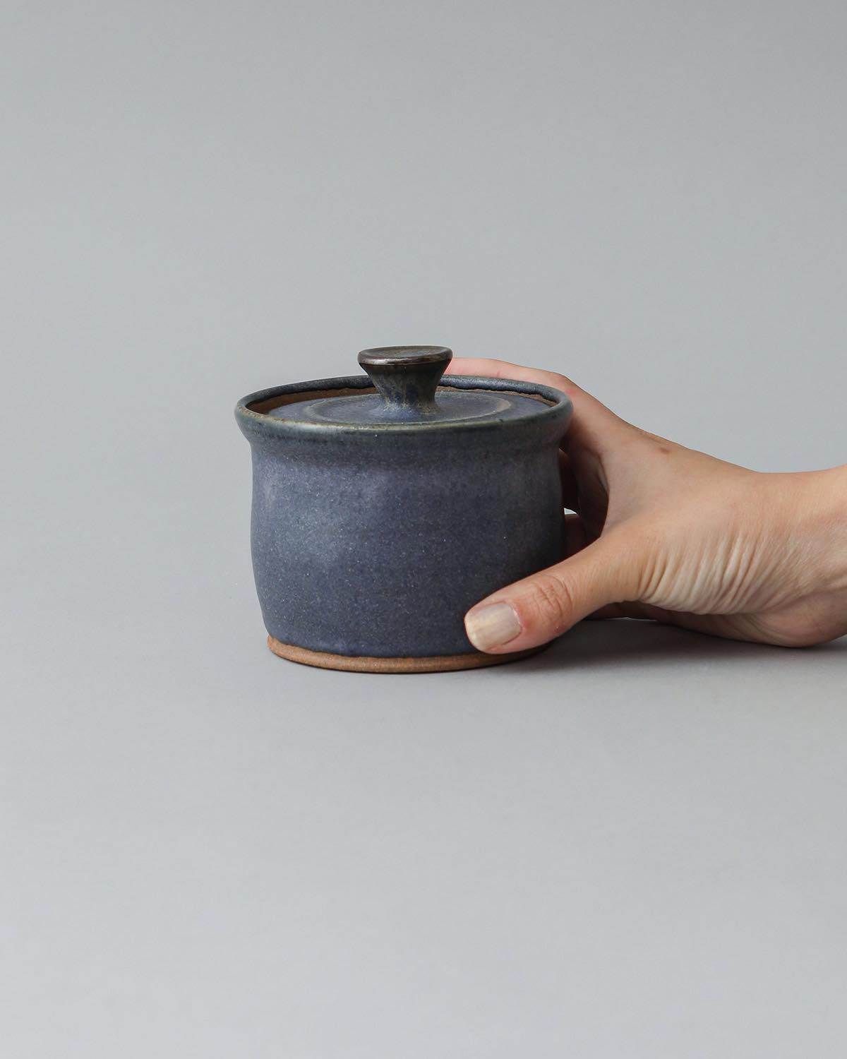 COBALT GLAZE CANISTER F