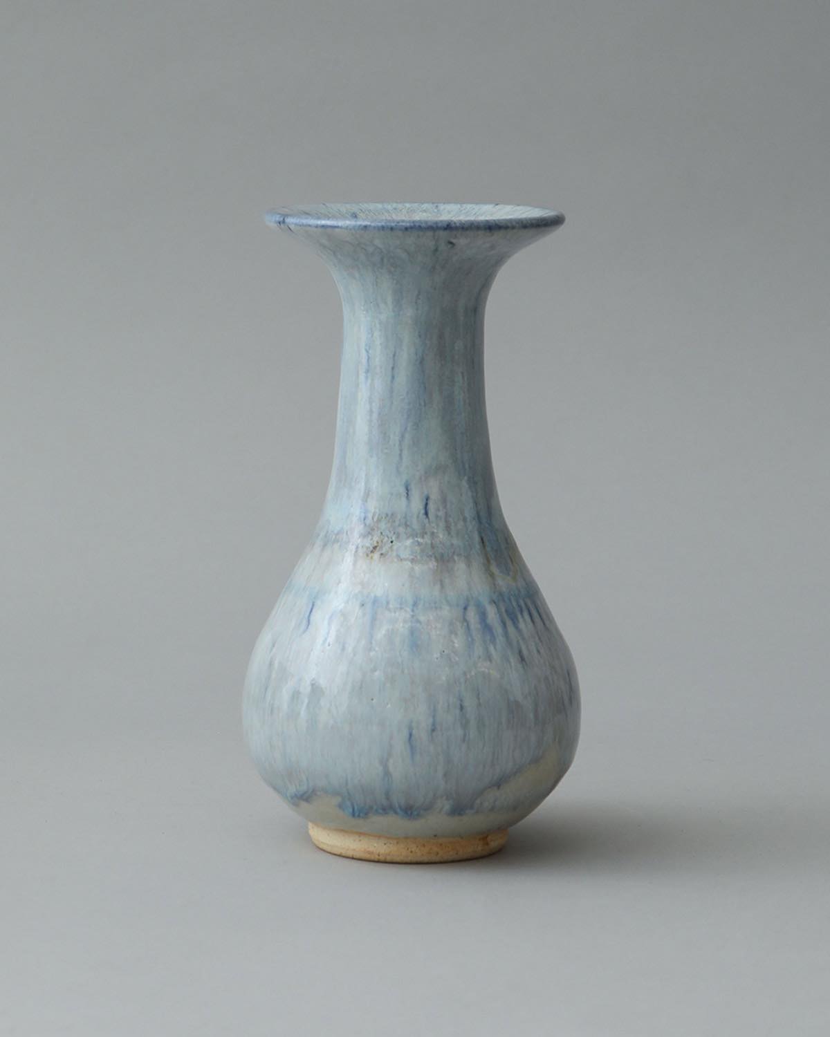 VASE LIGHT BLUE DRIPPING