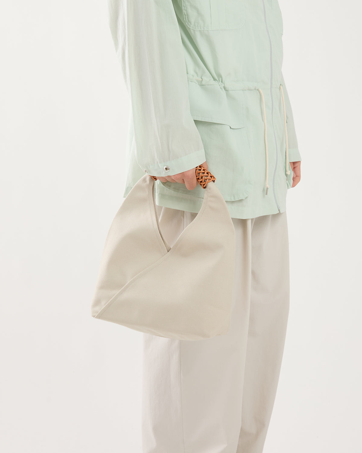 WOVEN TRIANGLE BAG 36 - CANVAS