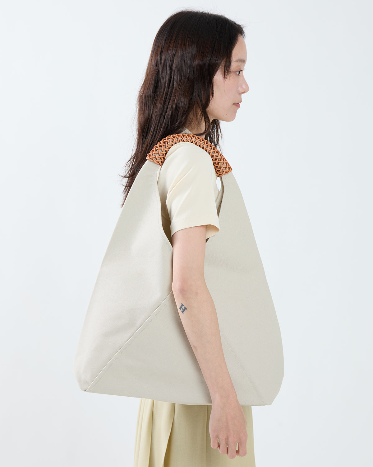 WOVEN TRIANGLE BAG 58 - CANVAS