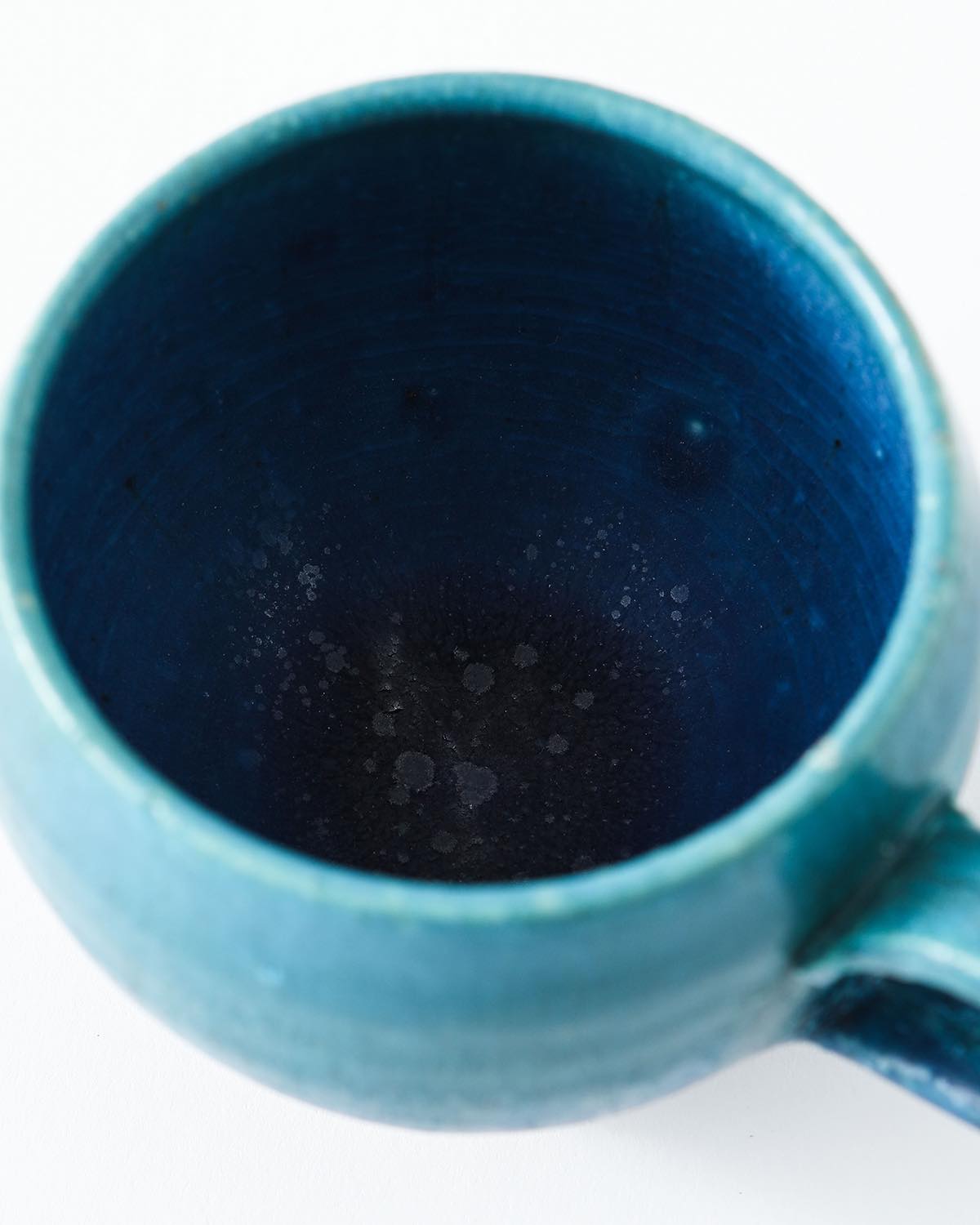 MARU MUG CUP -  BLUE GLAZE LANDSCAPE