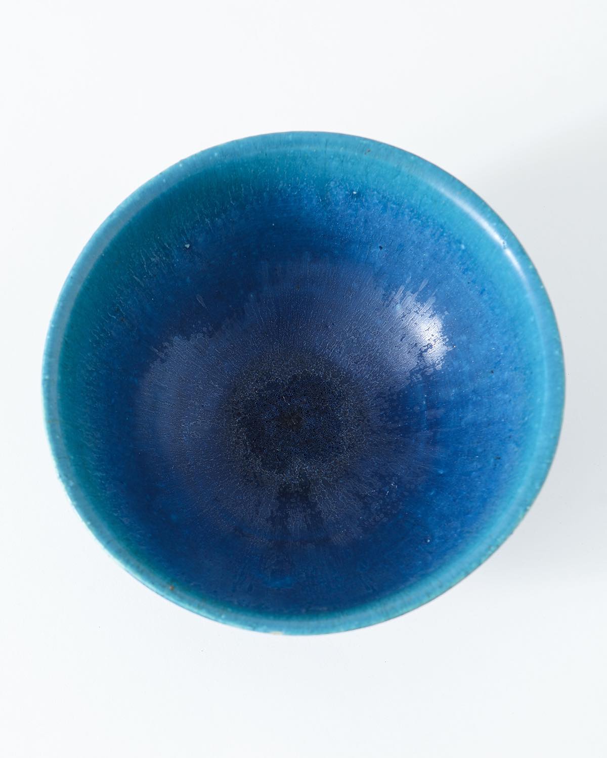 RICE BOWL - BLUE GLAZE LANDSCAPE