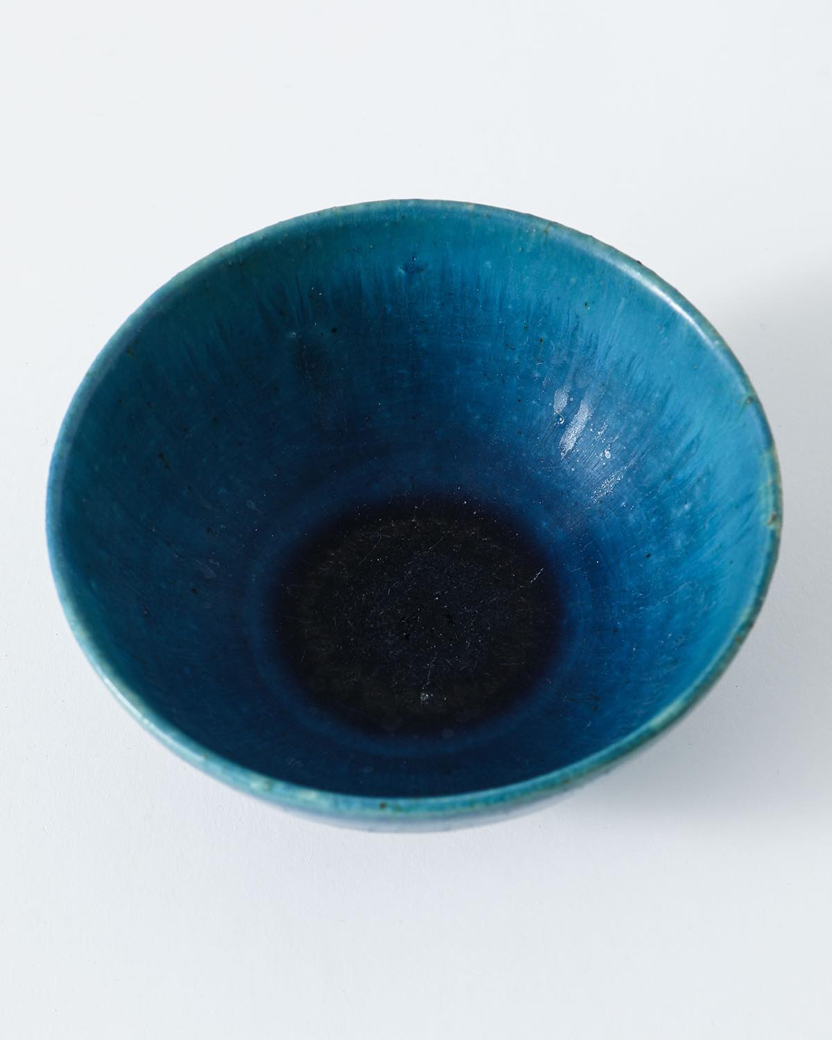 13cm BOWL - BLUE GLAZE LANDSCAPE