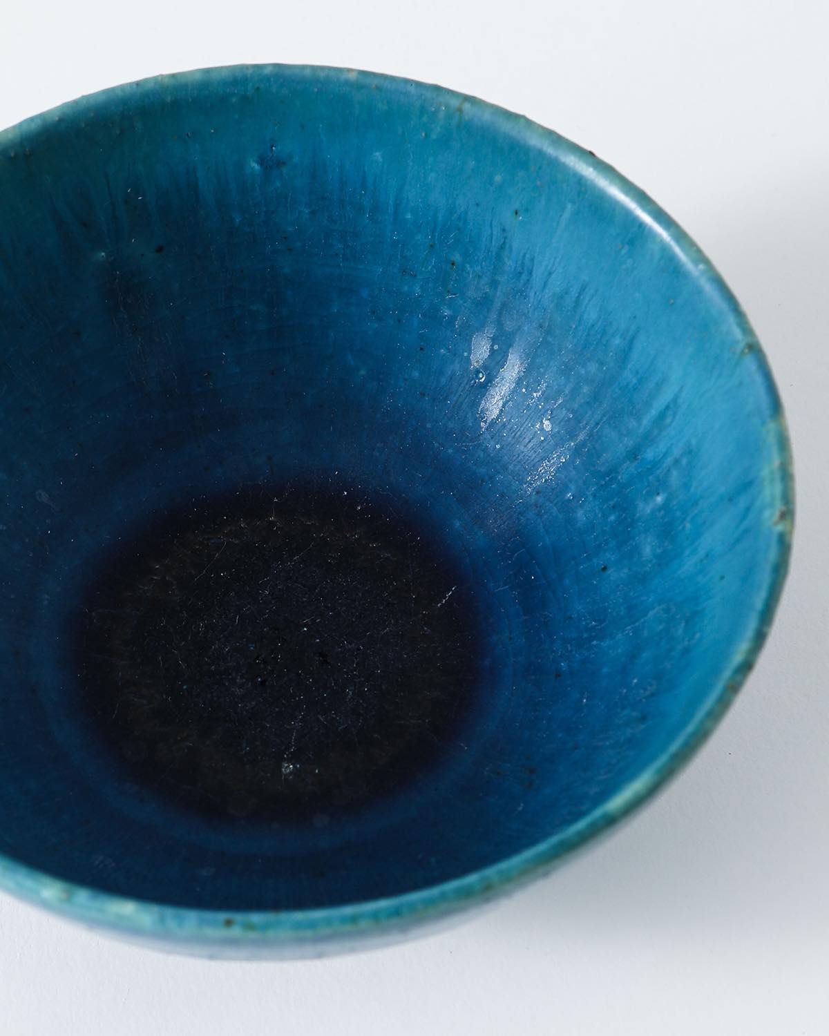 13cm BOWL - BLUE GLAZE LANDSCAPE