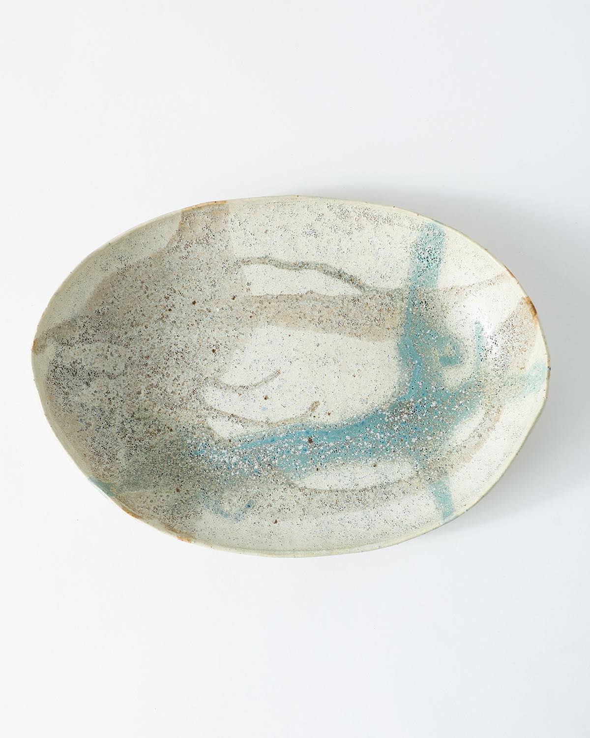 OVAL PLATE LARGE - SHELL AND SEA