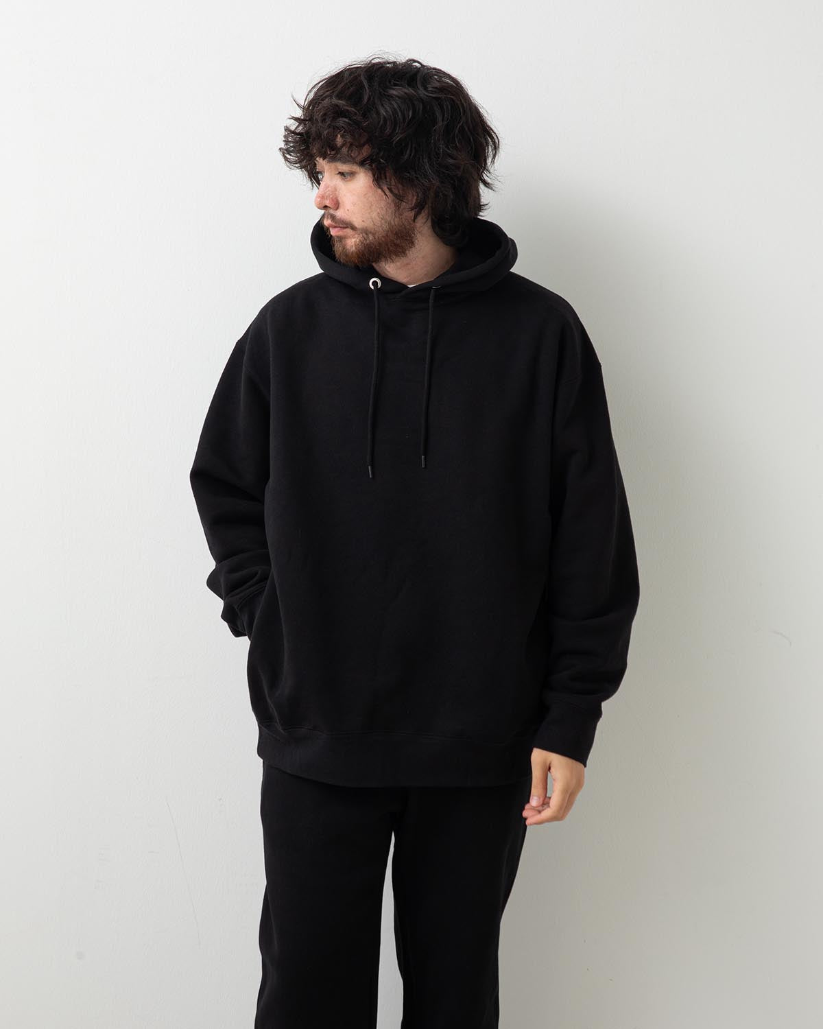 HEAVY HOODED SWEATSHIRT - SEAM POCKET