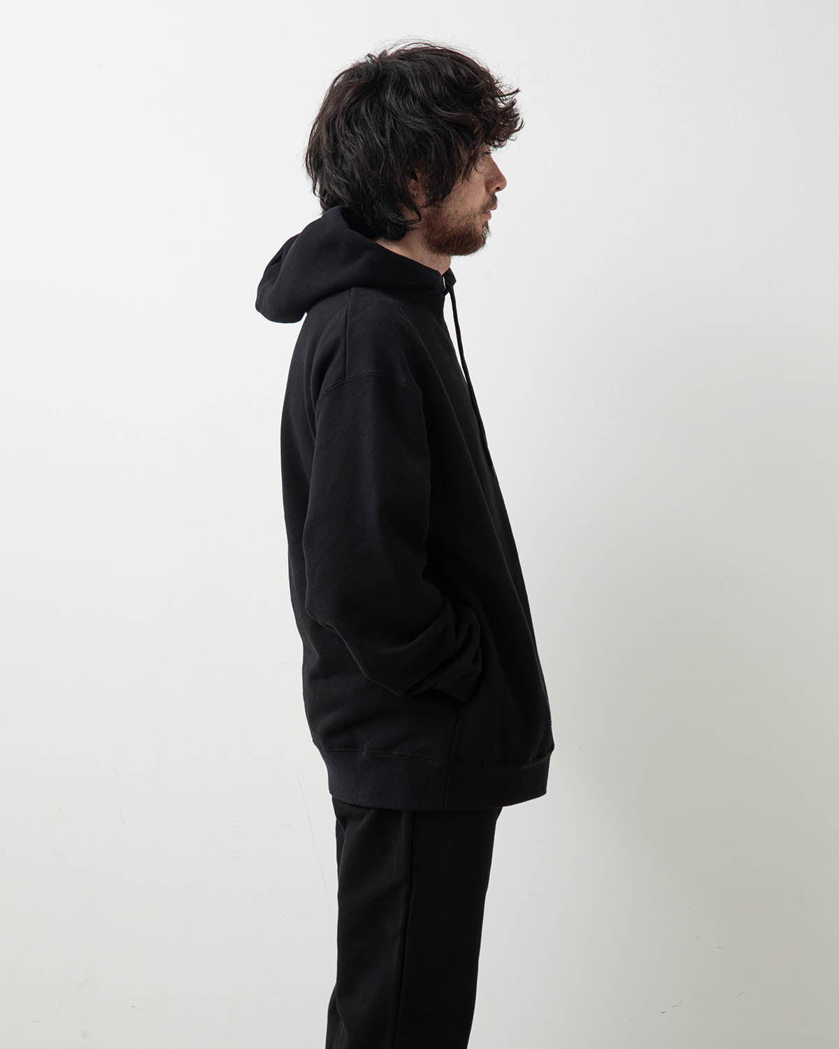 HEAVY HOODED SWEATSHIRT - SEAM POCKET